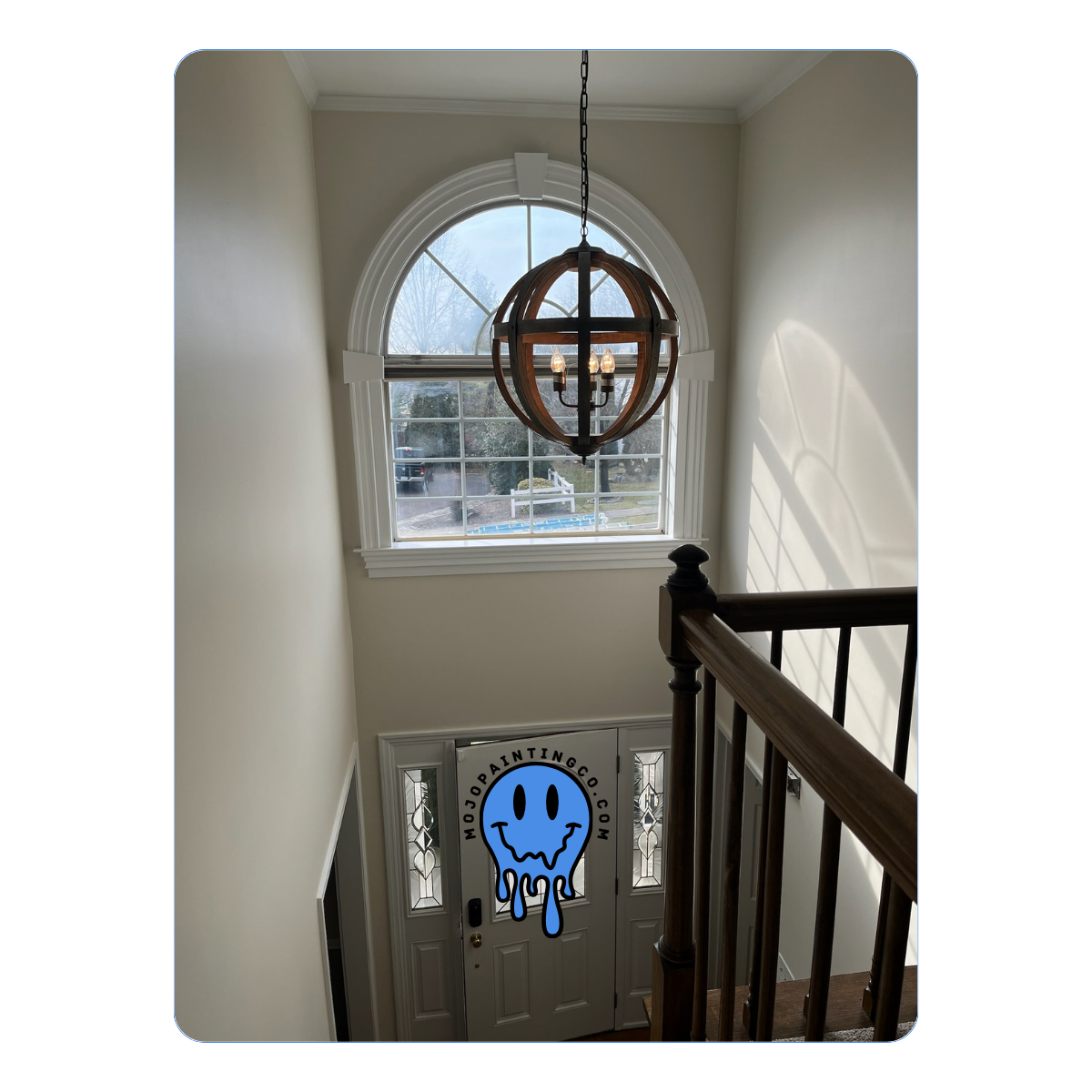 Interior foyer painting by Mojo Painting Company in Paoli, PA